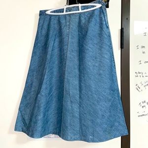 A-line Denim Skirt